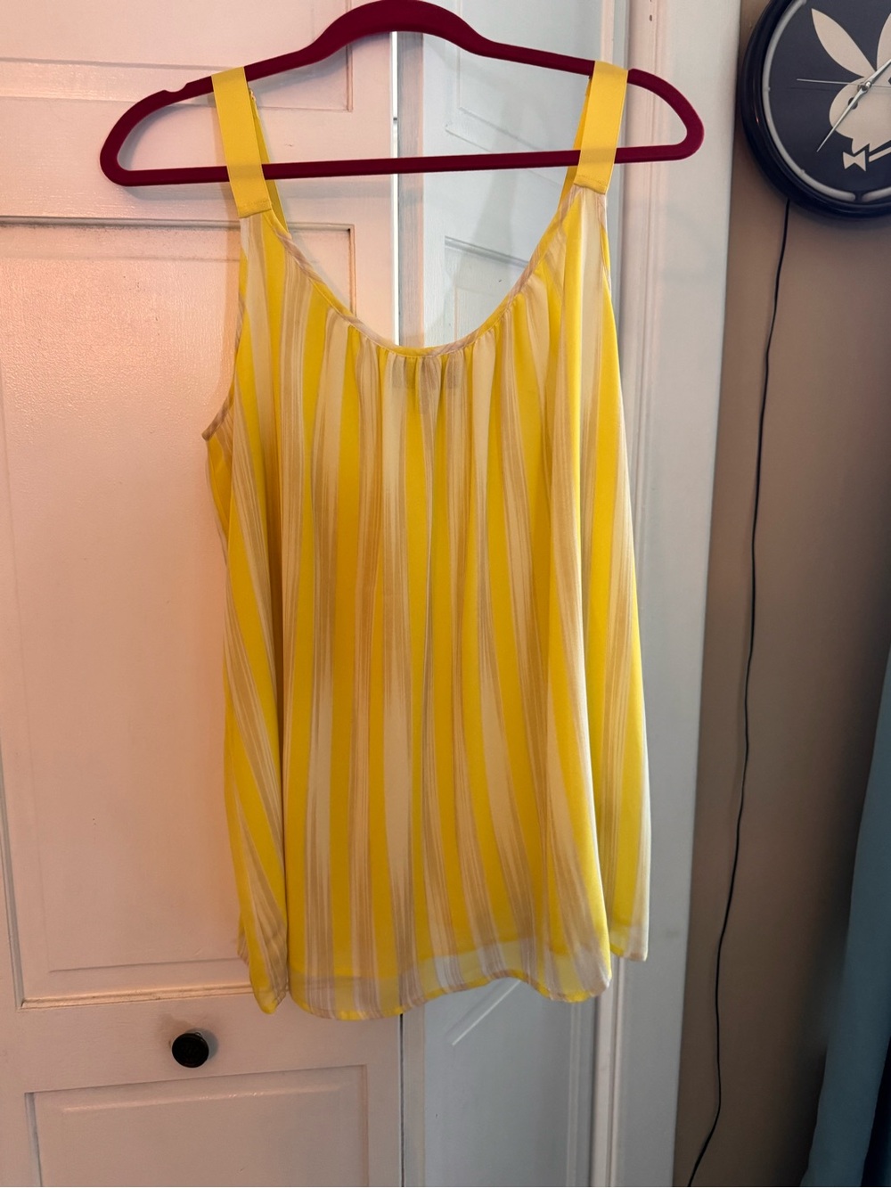 Lane Bryant Striped Yellow Sleeveless Women’s Tank Top 18